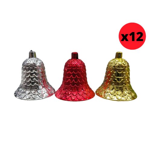 Adorno de Navidad Campanas 5 cm x 12u
