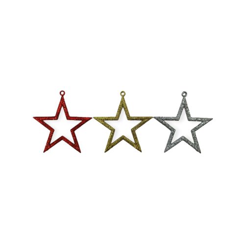 Adorno de Navidad Contorno Estrella Mediana x3u