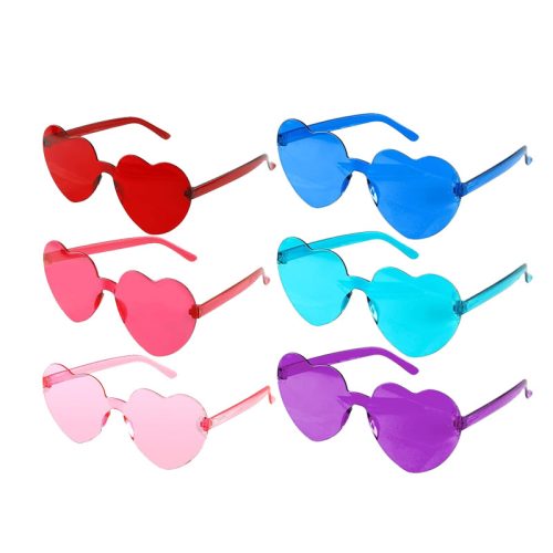 Anteojos Corazon Transparente Colores Surtidos x1 Unidad