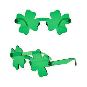 Anteojo Plastico Trebol Verde x1 Unidad