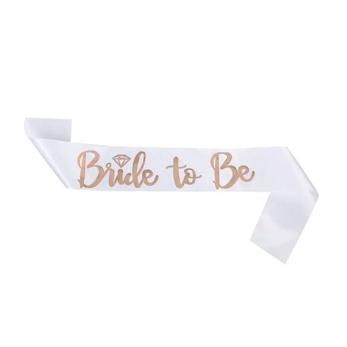 Banda Bride To Be Novia 80cm Colores Surtidos x1u