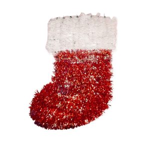 Bota Navideña Decorativa Roja 33cm