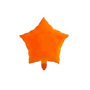 Globo Estrella Color Naranja FLUO 45 Cm