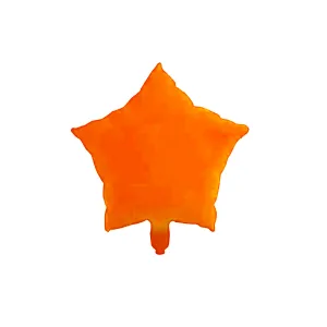 Globo Estrella Color Naranja FLUO 45 Cm