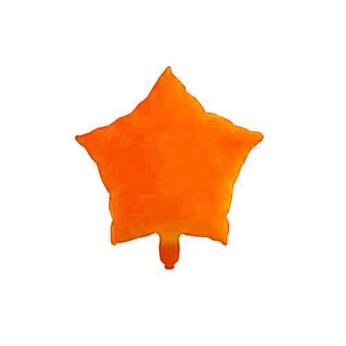 Globo Estrella Color Naranja FLUO 45 Cm