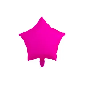 Globo Estrella Color Rosa FLUO 45 Cm