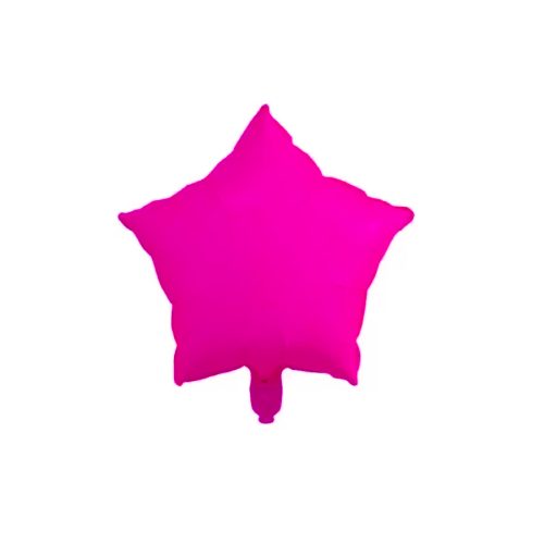 Globo Estrella Color Rosa FLUO 45 Cm