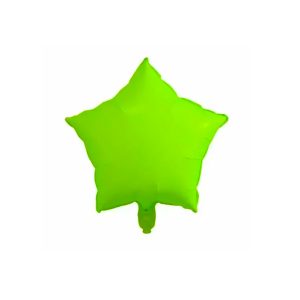 Globo Estrella Color Verde FLUO 45 Cm