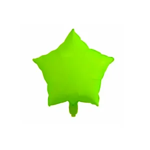 Globo Estrella Color Verde FLUO 45 Cm