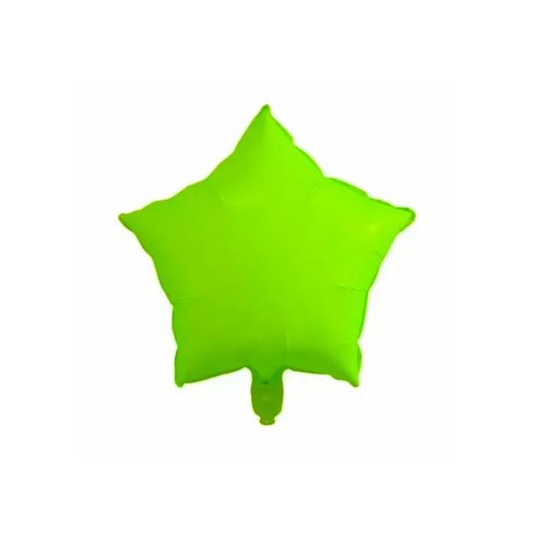 Globo Estrella Color Verde FLUO 45 Cm