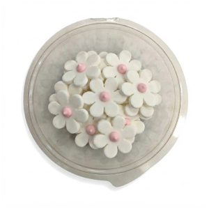 Pastillaje Azucar Flor Alegre Blanca x20 Unidades