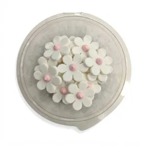 Pastillaje Azucar Flor Alegre Blanca x20 Unidades