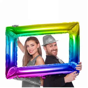Globo Inflable Marco de CUADRO SELFIE RAINBOW MULTICOLOR