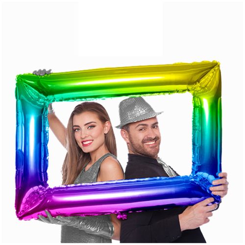 Globo Inflable Marco de CUADRO SELFIE RAINBOW MULTICOLOR