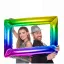 Globo Inflable Marco de CUADRO SELFIE RAINBOW MULTICOLOR