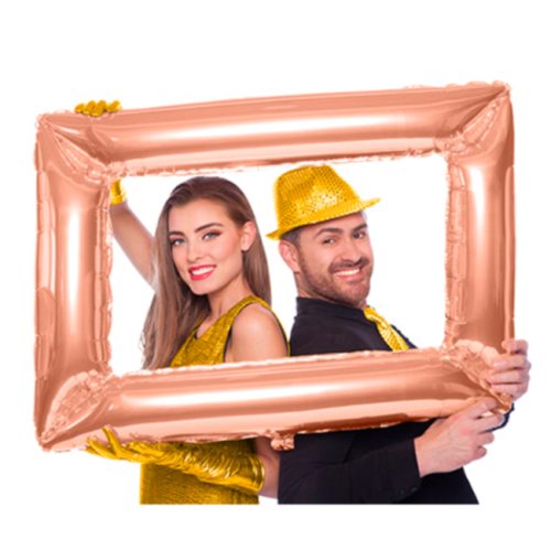 Globo Inflable Marco de CUADRO SELFIE ROSA GOLD