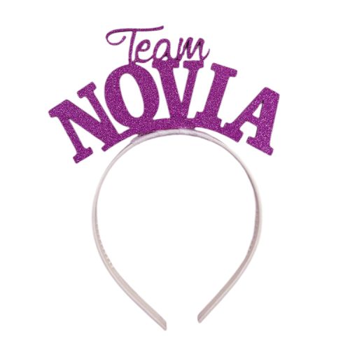 Vincha Goma Eva TEAM NOVIA Violeta Glitter