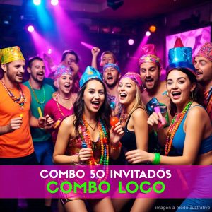 Combo Cotillón para 50 Invitados - Combo Loco (Cantidades Variables)