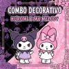 Combo Decorativo Temático Para Cumpleaños Infantil - KUROMI - 15 Invitados