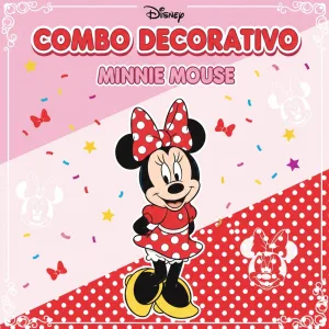 Combo Decorativo Temático Para Cumpleaños Infantil – MINNIE MOUSE – 15 Invitadas