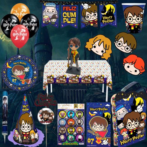 Combo Decorativo Temático Para Cumpleaños Infantil - HARRY POTTER - 15 Invitados