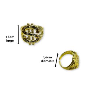 Anillo Money Dorado x1u