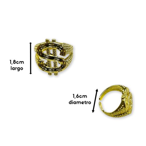 Anillo Money Dorado x1u