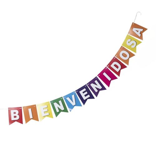 Banderin Bienvenido/as Multicolor 3mts