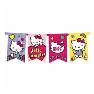 Banderin HELLO KITTY 3mts - Licencia Oficial