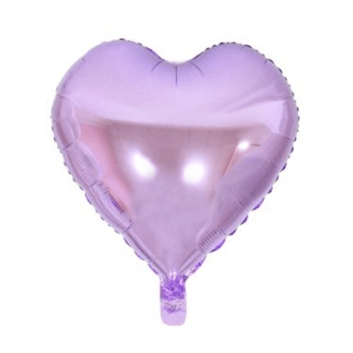 Globo Corazón Metalizado Color LILA 45 CM