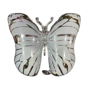 Globo Silueta MARIPOSA Plateada 63 x 50cm