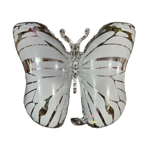 Globo Silueta MARIPOSA Plateada 63 x 50cm