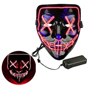 Mascara Luminosa La Purga ROJO NEON (LED)