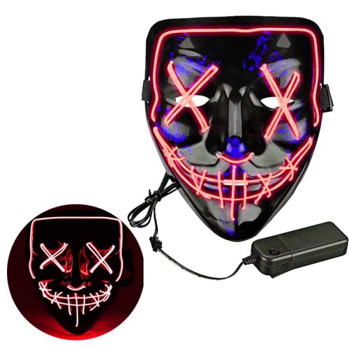 Mascara Luminosa La Purga ROJO NEON (LED)