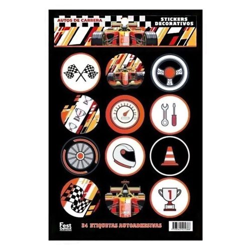 Stickers Autoadhesivos Formula 1 x24 Unidades