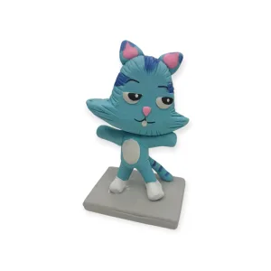 Adorno de Porcelana Gato Celeste Yogato La Casa de Muñecas de Gabby