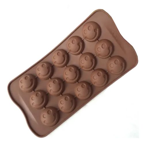 Molde Silicona Caritas Redondas Emoji Smile