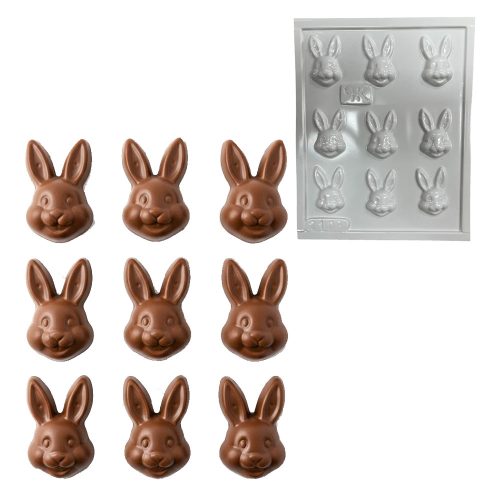 Molde Placa Caritas de Conejos