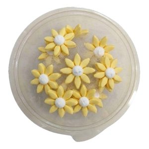 Pastillaje Azucar Flor Margarita Amarilla Centro Blanco x20 Unidades