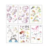 Tatuajes Temporal Infantiles Unicornio x10 Planchas