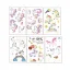 Tatuajes Temporal Infantiles Unicornio x10 Planchas