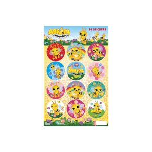 Stickers Autoadhesivos Abejita Chiquitita x24 Unidades Licencia Oficial