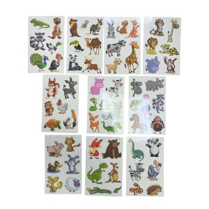 Tatuajes Temporal Infantiles Animalitos x10 Planchas