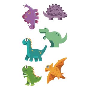 Tatuajes Temporal Infantiles Dinosaurio x10 Planchas