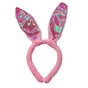 Vincha Conejita Peluche Tornasolada Colores Surtidos