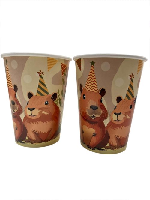 Vaso Polipapel Capibara x8 Unidades