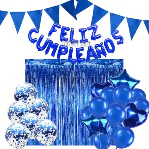 Combo Decorativo Para Cumpleaños - Color AZUL