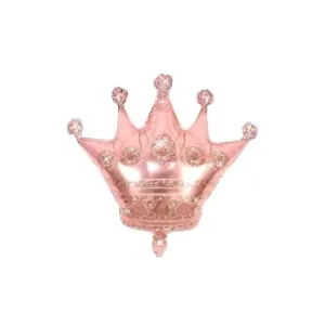 Globo Metalizado Corona Rosa Gold 67 x 73cm