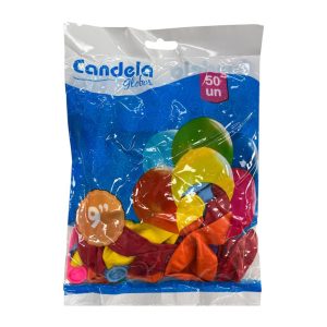 Globos Candela 9 Pulgadas Multicolor X50u