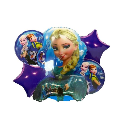 Set de Globos Metalizados Frozen 5 Piezas